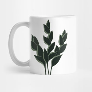 Pink and Green Cute Plants Mug